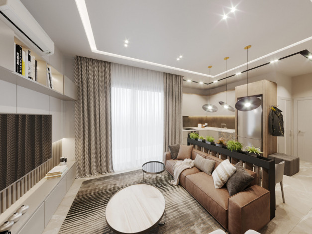 Новый проект с квартирами 1+1, 2+1 в районе Демирташ - Ракурс 41