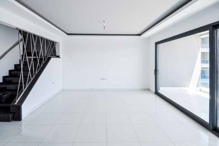 Двухуровневая квартира  планировки  2+1 в новом элитном комплексе в районе Каргыджак, Алания, 100  м2. - Ракурс 3