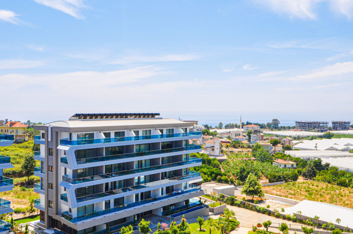 Двухуровневая квартира  планировки  2+1 в новом элитном комплексе в районе Каргыджак, Алания, 100  м2. - Ракурс 14