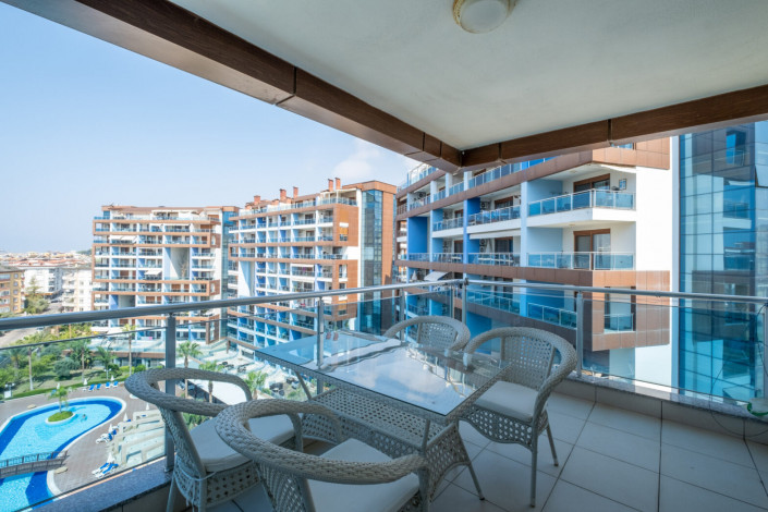 Апартаменты планировки 2+1 с видом на море, район Джикджилли - Ракурс 2