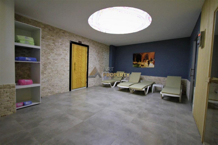 Трехкомнатная меблированная квартира в 200 метрах от моря, Каргыджак, Алания, 100 м2. - Ракурс 2