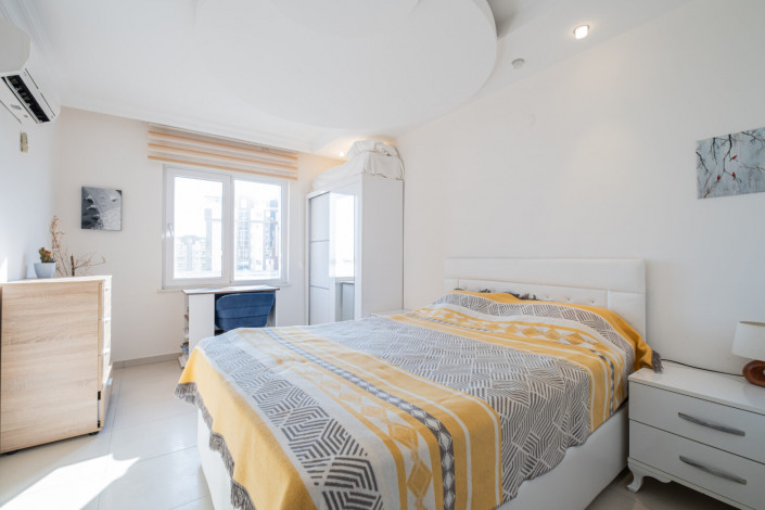 Меблированная квартира планировки 1+1, 65м2 с видом на море, Авсаллар - Ракурс 5