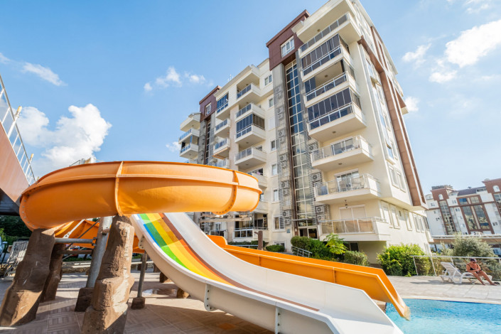 Меблированная квартира планировки 1+1, 65м2 с видом на море, Авсаллар - Ракурс 16