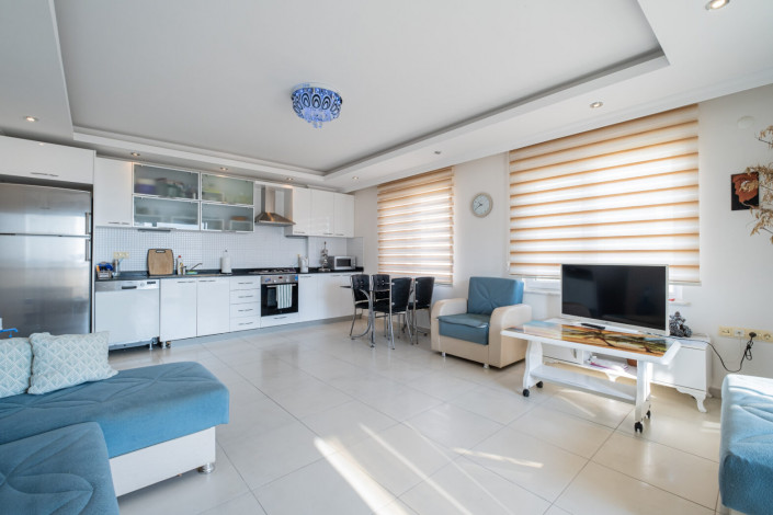 Меблированная квартира планировки 1+1, 65м2 с видом на море, Авсаллар - Ракурс 32