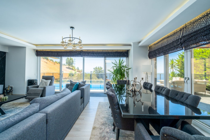 Трехэтажная вилла планировки 3+1, 370м2 в районе Каргыджак - Ракурс 41