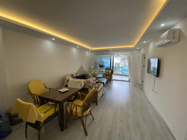 Трехкомнатная меблированная квартира в 200 метрах от моря, Каргыджак, Алания, 100 м2. - Ракурс 12