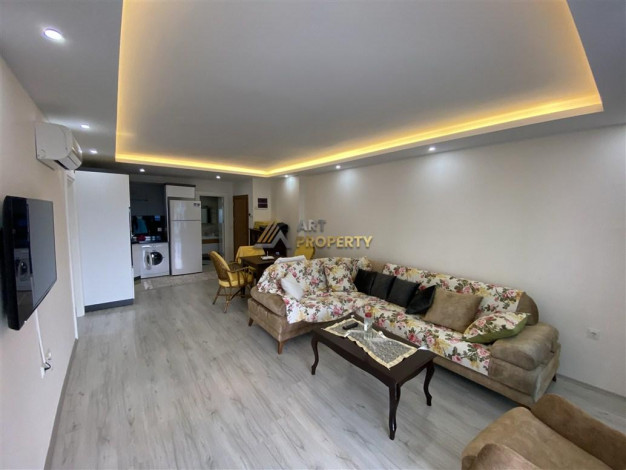 Трехкомнатная меблированная квартира в 200 метрах от моря, Каргыджак, Алания, 100 м2. - Ракурс 16