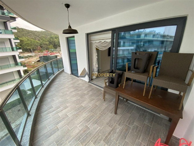 Трехкомнатная меблированная квартира в 200 метрах от моря, Каргыджак, Алания, 100 м2. - Ракурс 18