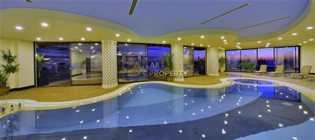 Апартаменты планировки 2+1 с видом на море в ЖК класса люкс, район Конаклы - Ракурс 2