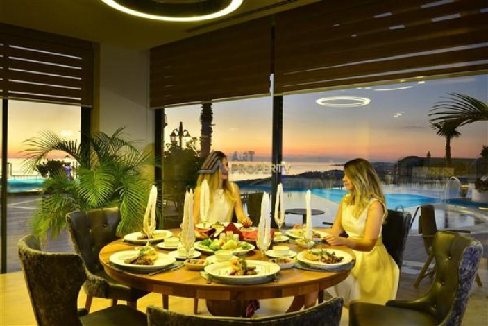 Апартаменты планировки 2+1 с видом на море в ЖК класса люкс, район Конаклы - Ракурс 7