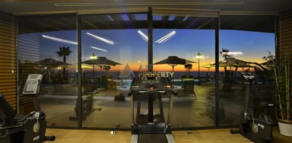 Апартаменты планировки 2+1 с видом на море в ЖК класса люкс, район Конаклы - Ракурс 17