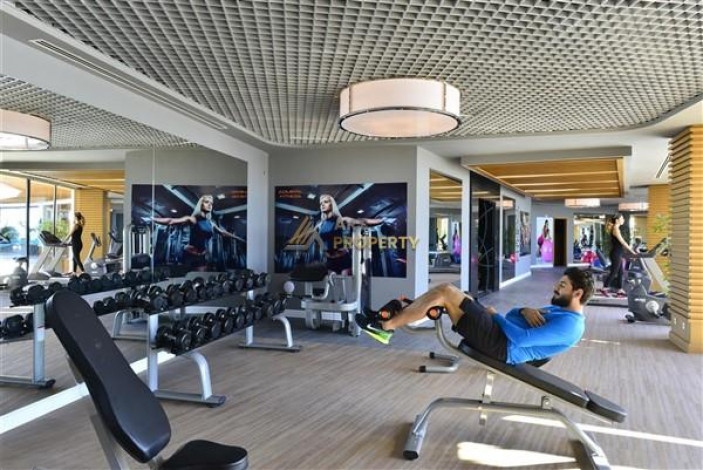 Апартаменты планировки 2+1 с видом на море в ЖК класса люкс, район Конаклы - Ракурс 19