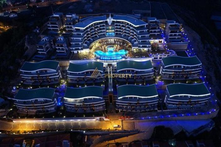 Апартаменты планировки 2+1 с видом на море в ЖК класса люкс, район Конаклы - Ракурс 21