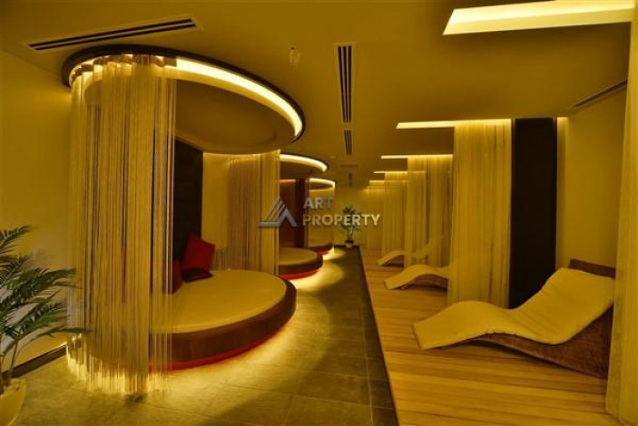 Апартаменты планировки 2+1 с видом на море в ЖК класса люкс, район Конаклы - Ракурс 37