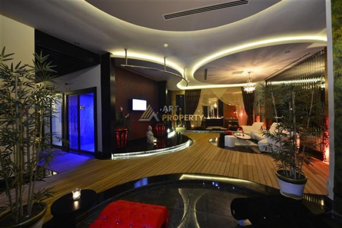 Апартаменты планировки 2+1 с видом на море в ЖК класса люкс, район Конаклы - Ракурс 38