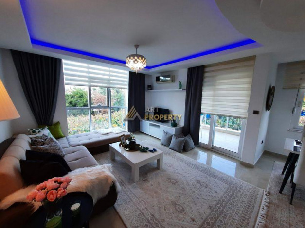 Просторная квартира планировки 2+1  у моря в районе Каргыджак, Алания, 110 кв.м. - Ракурс 2