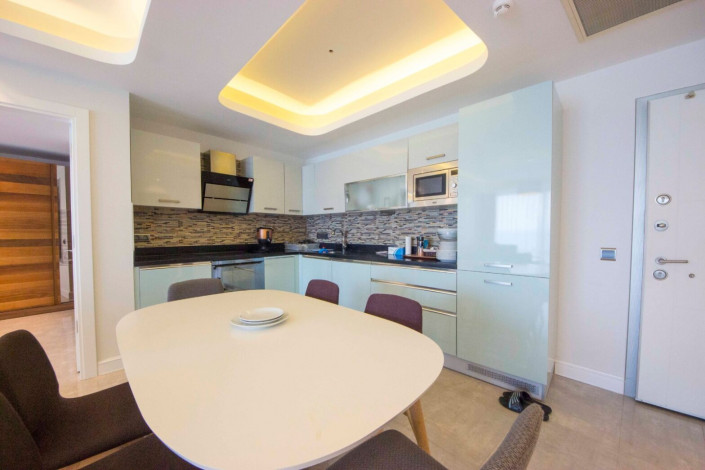 Апартаменты планировки 2+1 с видом на море в ЖК класса люкс, район Конаклы - Ракурс 47