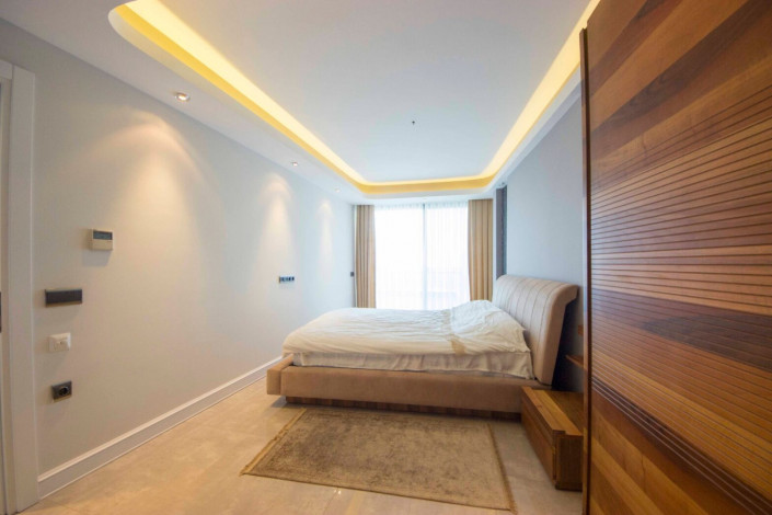 Апартаменты планировки 2+1 с видом на море в ЖК класса люкс, район Конаклы - Ракурс 48