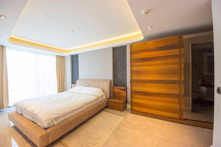 Апартаменты планировки 2+1 с видом на море в ЖК класса люкс, район Конаклы - Ракурс 49