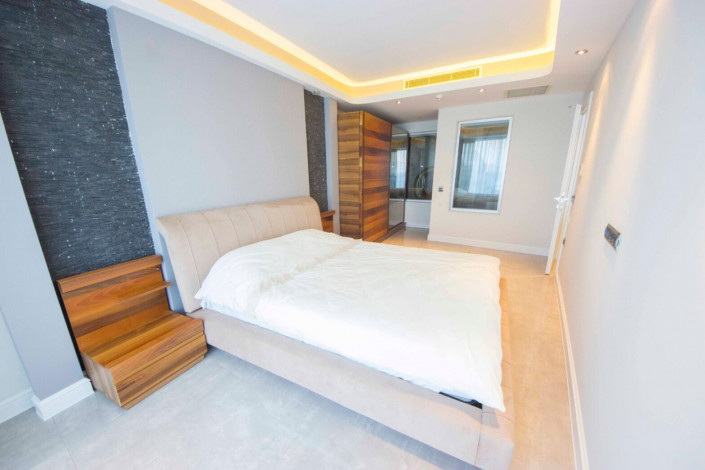 Апартаменты планировки 2+1 с видом на море в ЖК класса люкс, район Конаклы - Ракурс 50