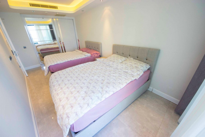 Апартаменты планировки 2+1 с видом на море в ЖК класса люкс, район Конаклы - Ракурс 53