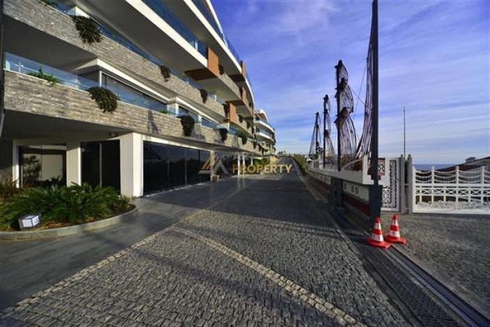 Апартаменты планировки 2+1 с видом на море в ЖК класса люкс, район Конаклы - Ракурс 69