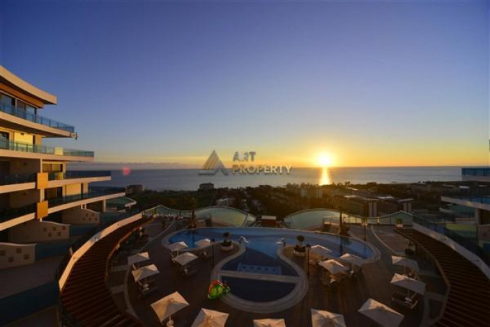 Апартаменты планировки 2+1 с видом на море в ЖК класса люкс, район Конаклы - Ракурс 76