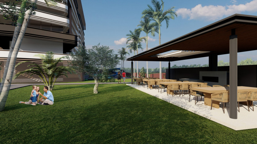 Шикарная резиденция в Алтытнташе, рассрочка на 12 месяцев. Квартиры готовы к проживанию. - Ракурс 3