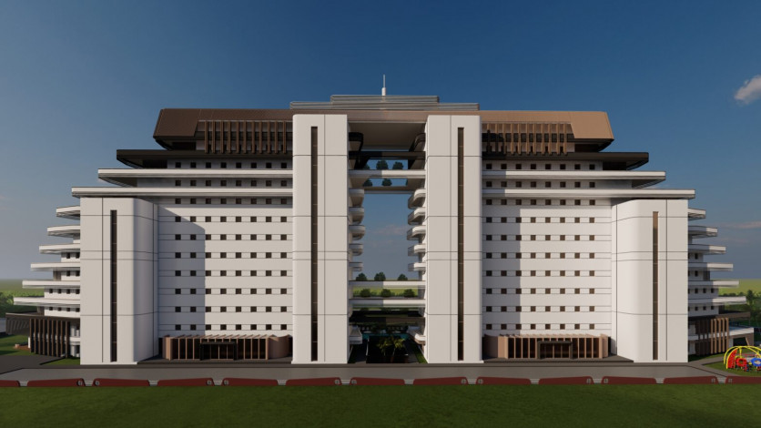 Шикарная резиденция в Алтытнташе, рассрочка на 12 месяцев. Квартиры готовы к проживанию. - Ракурс 12