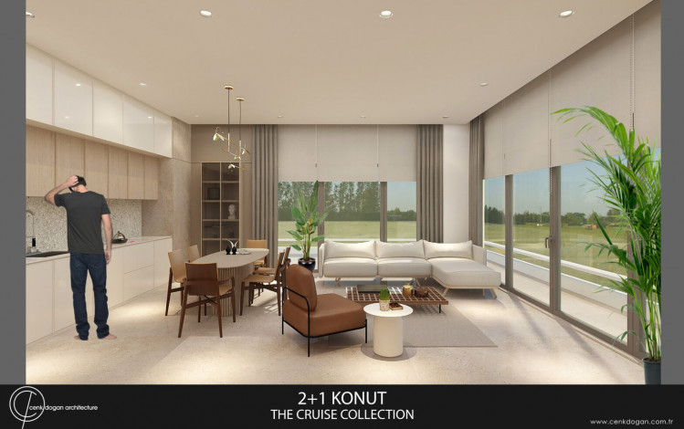 Шикарная резиденция в Алтытнташе, рассрочка на 12 месяцев. Квартиры готовы к проживанию. - Ракурс 45