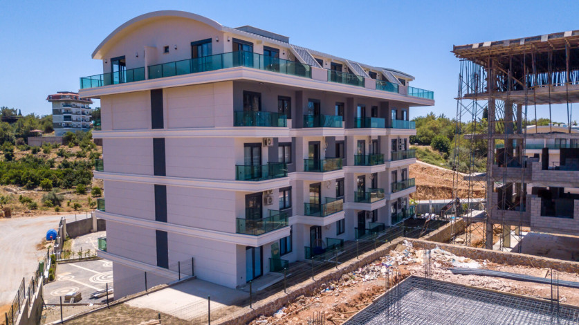 Квартира планировки 1+1, 49м2 с видом на горы, район Оба - Ракурс 5