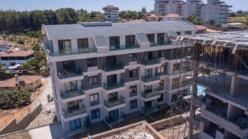 Квартира планировки 1+1, 49м2 с видом на горы, район Оба - Ракурс 6