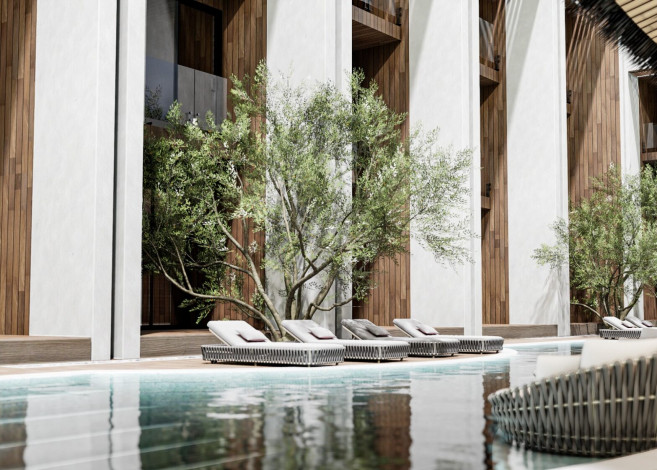 Инвестиционный проект в районе Конаклы с апартаментами 2+1 и 4+1 - Ракурс 12