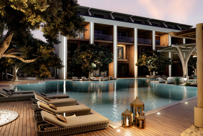 Инвестиционный проект в районе Конаклы с апартаментами 2+1 и 4+1 - Ракурс 16