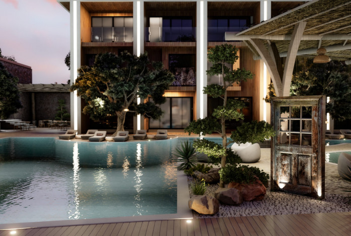 Инвестиционный проект в районе Конаклы с апартаментами 2+1 и 4+1 - Ракурс 17