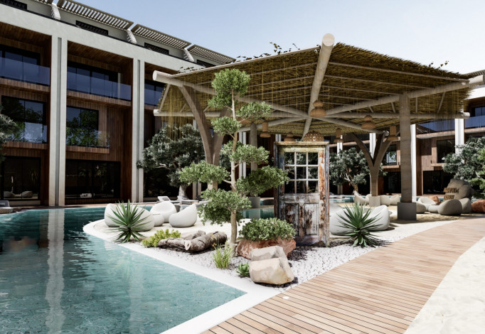 Инвестиционный проект в районе Конаклы с апартаментами 2+1 и 4+1 - Ракурс 24