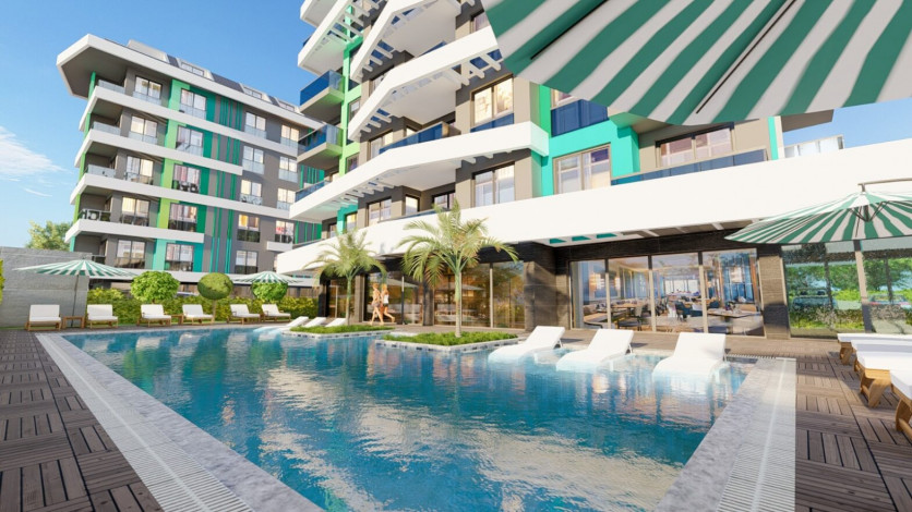 Квартира планировки 1+1, 54м2 в районе Авсаллар - Ракурс 9