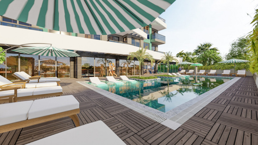 Квартира планировки 1+1, 54м2 в районе Авсаллар - Ракурс 10