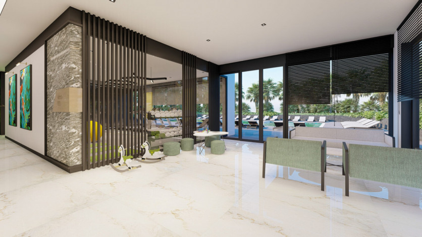 Квартира планировки 1+1, 54м2 в районе Авсаллар - Ракурс 15