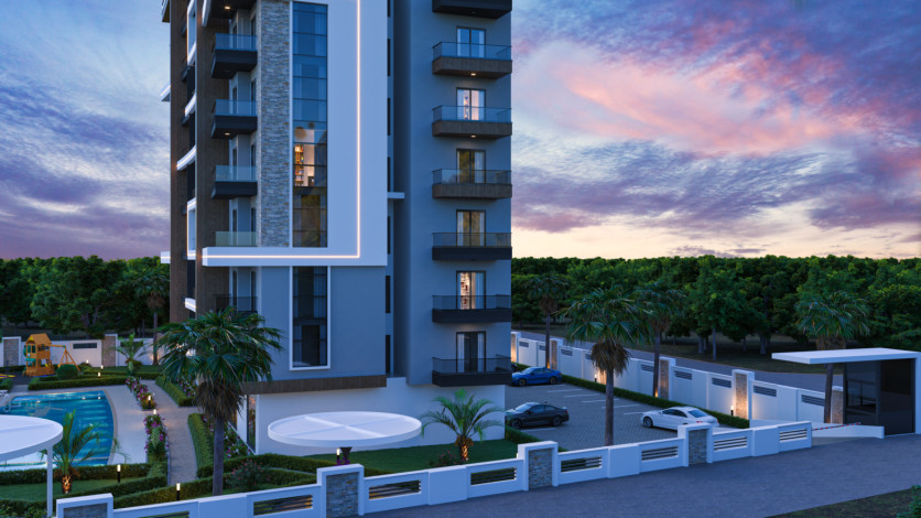 Апартаменты планировки 1+1, 45м2 в районе Паяллар - Ракурс 10