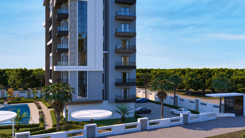 Апартаменты планировки 1+1, 45м2 в районе Паяллар - Ракурс 11