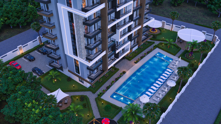 Апартаменты планировки 1+1, 45м2 в районе Паяллар - Ракурс 12