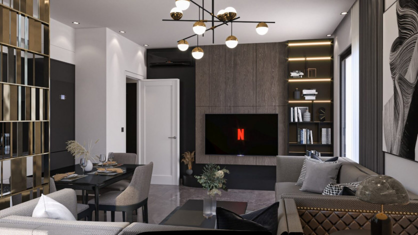 Апартаменты планировки 1+1, 45м2 в районе Паяллар - Ракурс 24