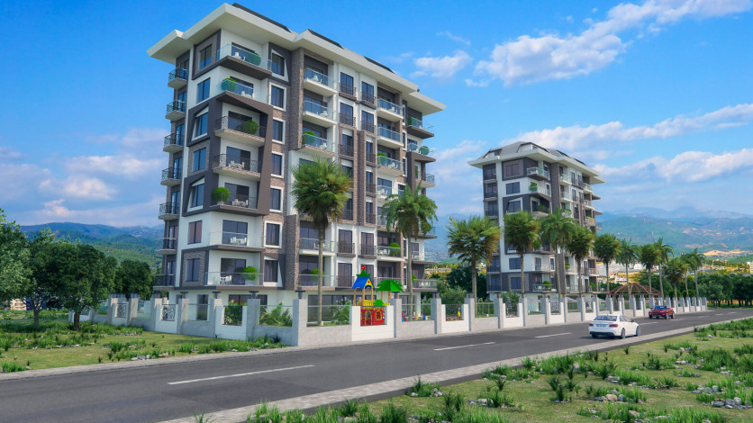 Квартира планировки 2+1, 106м2 в ЖК на финальной стадии строительства, Демирташ - Ракурс 4