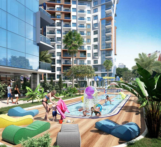 Квартира планировки 1+1, 60м2 в ЖК на стадии строительства, район Махмутлар - Ракурс 6