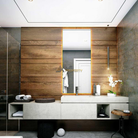 Квартира планировки 1+1, 60м2 в ЖК на стадии строительства, район Махмутлар - Ракурс 13