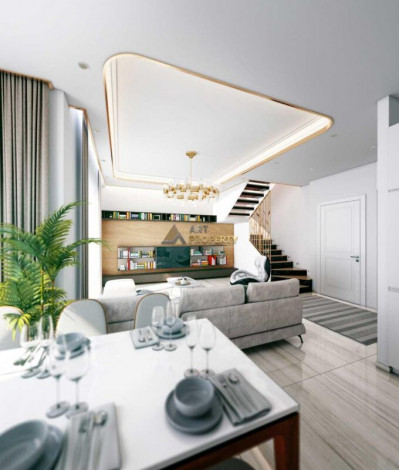 Квартира планировки 1+1, 60м2 в ЖК на стадии строительства, район Махмутлар - Ракурс 17