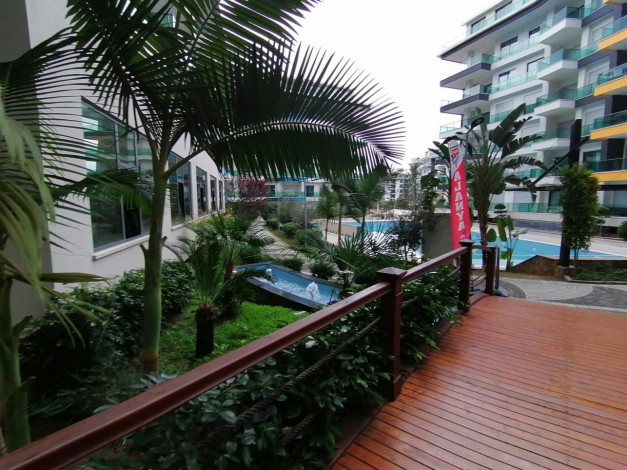 Двухкомнатная квартира с мебелью, в элитном комплексе, Каргыджак, Алания, 75 м2. - Ракурс 5