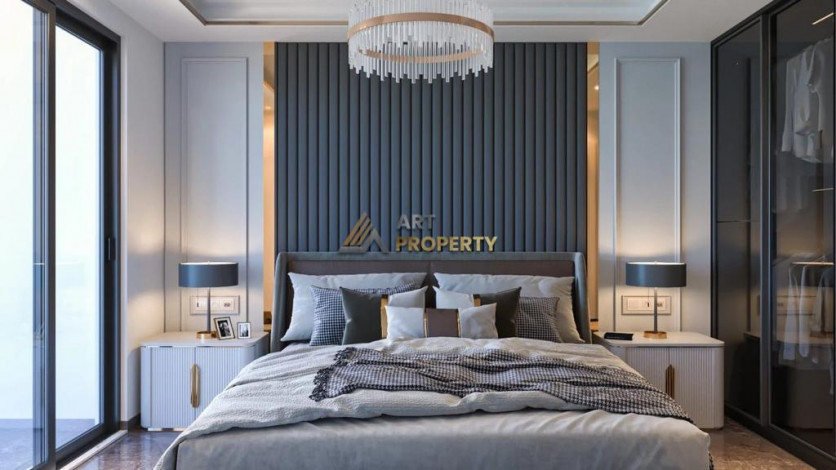 Квартира планировки 1+1, 52м2 в ЖК на стадии строительства, район Оба - Ракурс 3