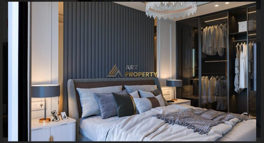 Квартира планировки 1+1, 52м2 в ЖК на стадии строительства, район Оба - Ракурс 4